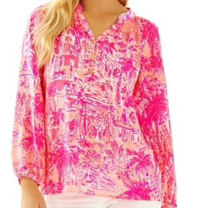 NWT Lilly Pulitzer RULE BREAKERS Elsa Top Sz Large
